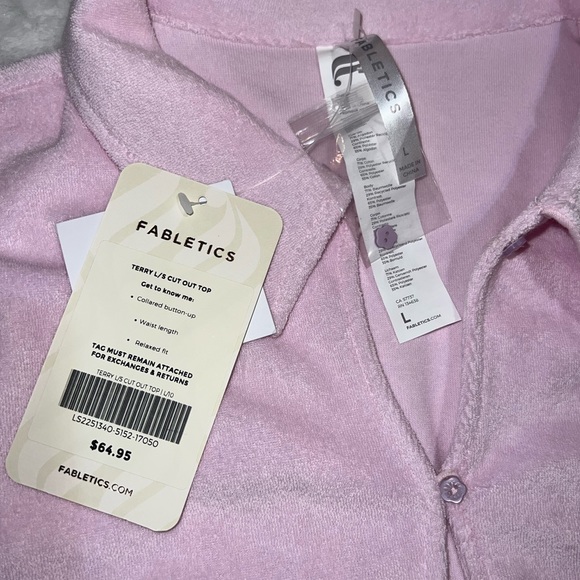 Fabletics Towel Terry Fabric Mushroom Top and Shorts Set - Picture 9 of 11